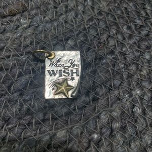 Waxing poetic pendant when you wish charm retired